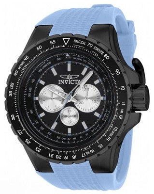 Invicta Aviator 39305 men's 50mm watch with black and blue, chronograph