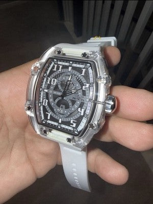 Invicta 48447 men's 48.5mm watch with white and gray