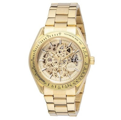 Invicta Objet D Art men's 43mm watch with gold, automatic