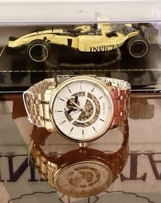 Invicta Objet D Art 69120 men's 42.5mm watch with gold, automatic