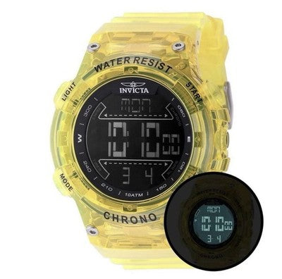 Invicta 49044 men's 52mm watch with yellow