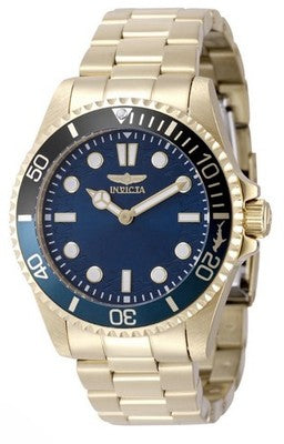 Invicta Pro Diver 49707 men's 43mm watch with gold, dive bezel