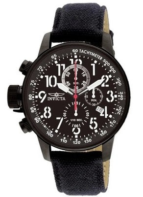 Invicta I-Force 1517 men's chronograph watch with black tactical dial, Japanese quartz movement, and strap