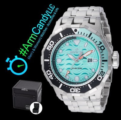 Invicta Pro Diver Scuba Wave 47846 Men's 52mm 200m Teal Quartz Watch New