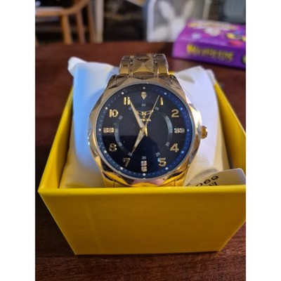 Invicta Specialty 69020 Men's 41mm Quartz Blue Dial Gold Tone Watch New