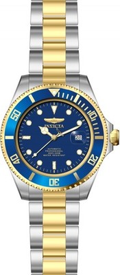 Invicta Pro Diver 34042 men's 47mm watch with two-tone and blue, automatic