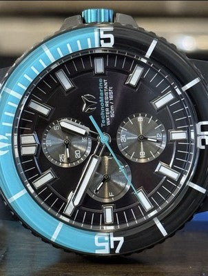 TechnoMarine Racing Legends TM-525031 Men's Watch - 43mm, Green, Black NEW W/BOX