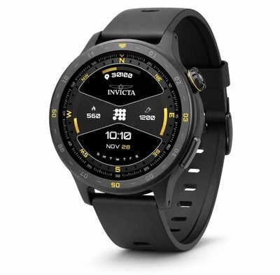 Invicta I-Tech 2 Smartwatch 45.6mm GPS Heart Rate Black ITECH-001 New