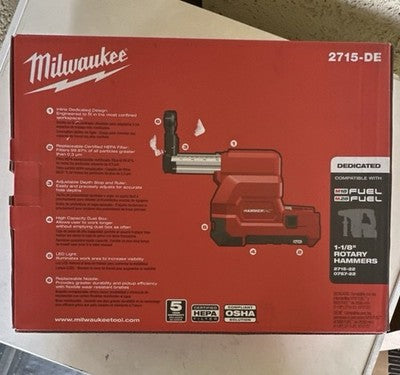 Milwaukee 2715-DE M18 HAMMERVAC Dedicated Dust Extractor
