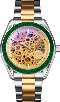 Invicta Objet D Art 69454 Men's 43mm Auto Skeleton Gold Two-Tone Watch (view 2)