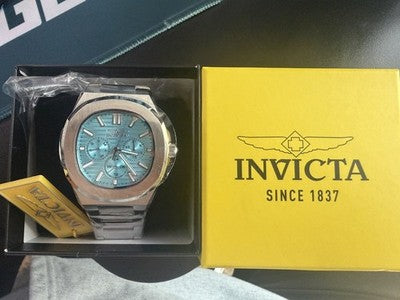 Invicta Speedway 48328 Men's 41mm Light Blue Stainless Steel Quartz Watch New