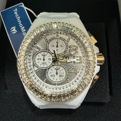 TechnoMarine TM-219007 men's 42mm watch with rose gold, chronograph