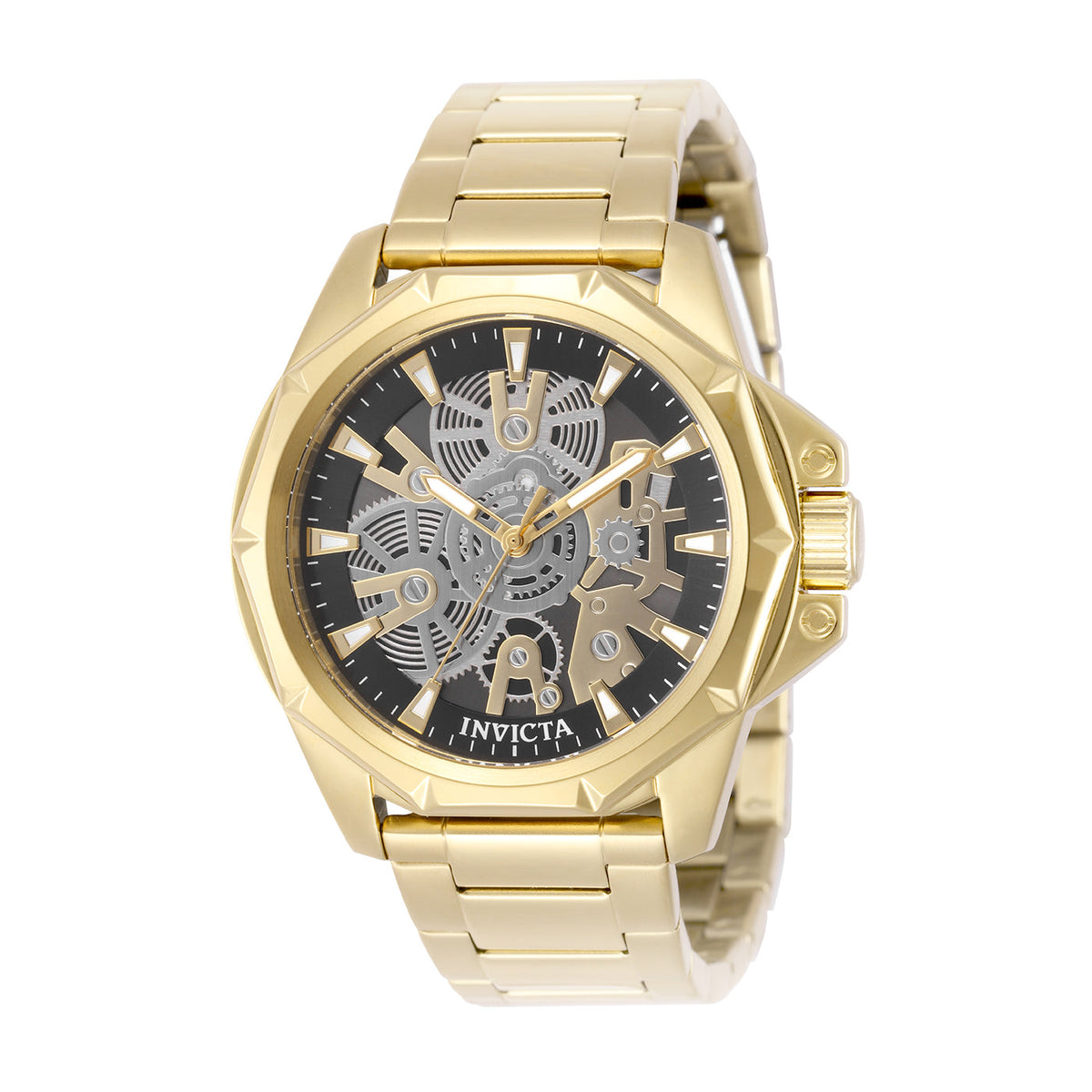 Invicta Men’s Objet D Art Watch w/ Skeleton Dial - 44mm, Gold (50380) official product image