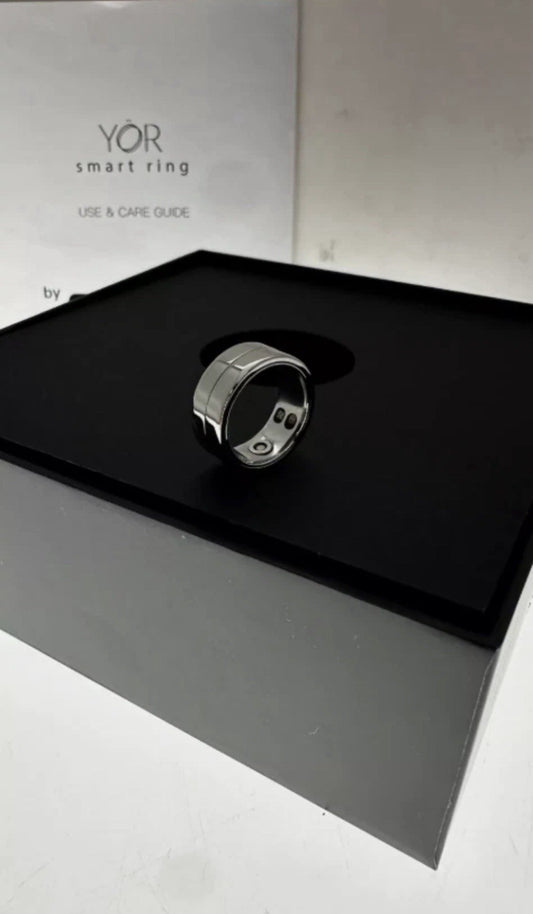 YoR Smart Ring Silver Size 7 Body Sleep Tracking (view 2)
