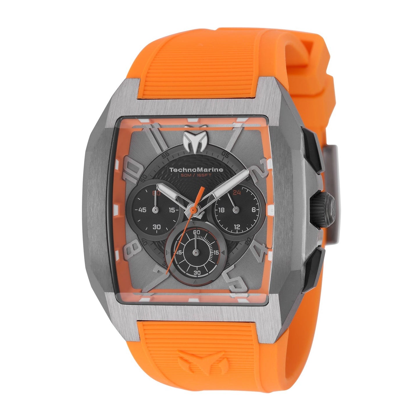 TechnoMarine TM-225107 Aqua Quadrant 41mm Orange Men's Watch NEW