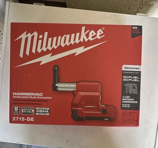 Milwaukee 2715-DE M18 HAMMERVAC 1-1/8" Dedicated Dust Extractor - product photo