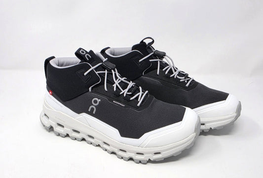 On Cloudhero Mid Waterproof Black White Big Kids' Size 3.5Y - product photo