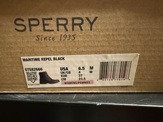 Sperry Women's Maritime Repel Thinsulate Black Snow Boots STS82666 Size 6.5 (view 2)