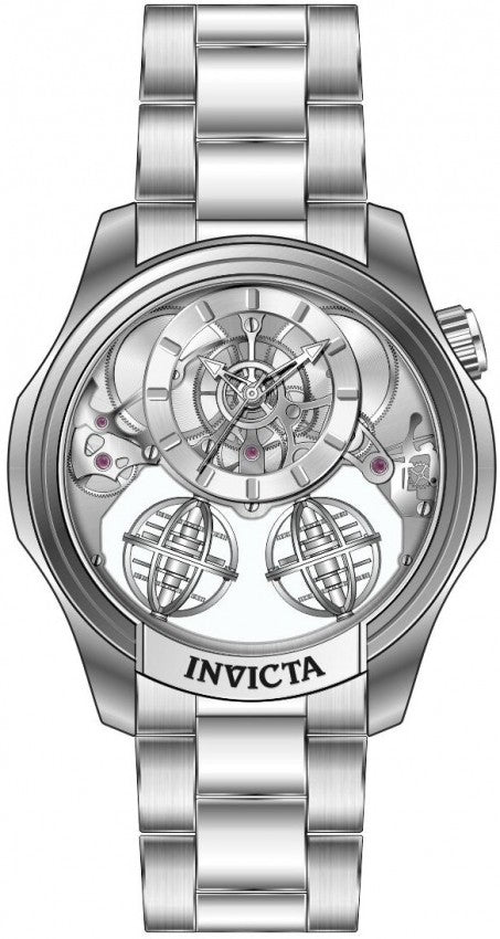 Invicta 50123 Specialty Twin-Axis Skeleton 46mm Steel Men's Watch NEW