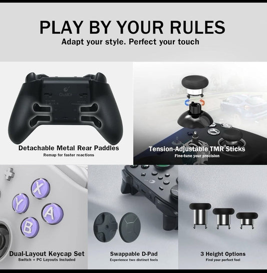 GuliKit TT MAX Bluetooth Controller For Switch 2/PC/Android/iOS - Ultra Fast (view 2)