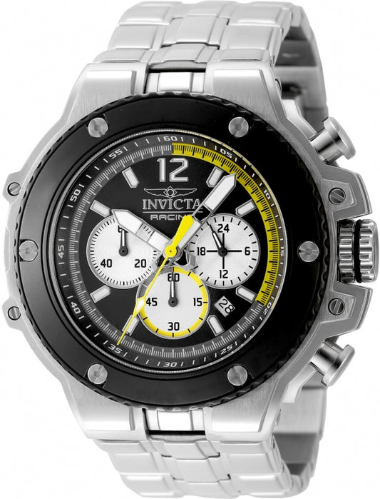 56mm Invicta Racing Chronograph Silver-Black 48316 Watch - official image