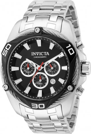 Invicta Men's Watch Bolt Chronograph Silver Stainless Steel Bracelet 38569 - official image