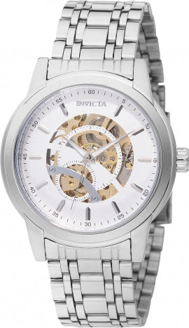 Invicta Objet D Art Automatic Men's Watch Skeleton Dial 42.5mm, Silver 69122 - official image