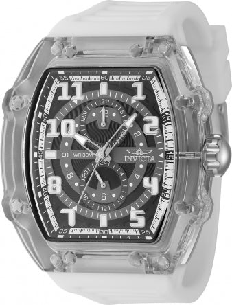 Invicta Racing CYCLONE Men's PODIUM WATCH 48.5mm Smoke Gray White 48447 - official image