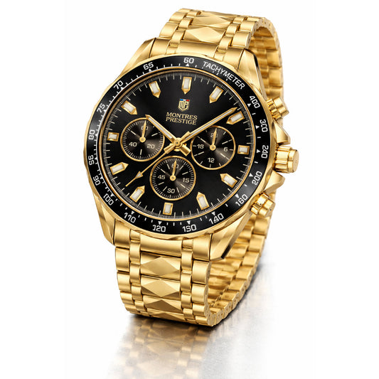 MPW-0344 Invicta Montres Prestige Men 44.5mm Metal Gold Black PC21S Quartz (view 2)