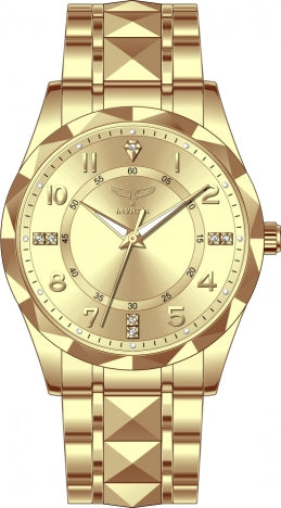 Invicta Men's Watch Specialty I by Invicta Quartz Crystal Gold Tone Dial 69017 - official image