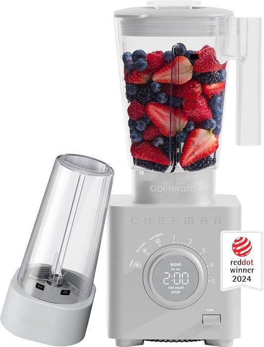 Chefman Obliterator 1380W Countertop Blender (Concrete Color)