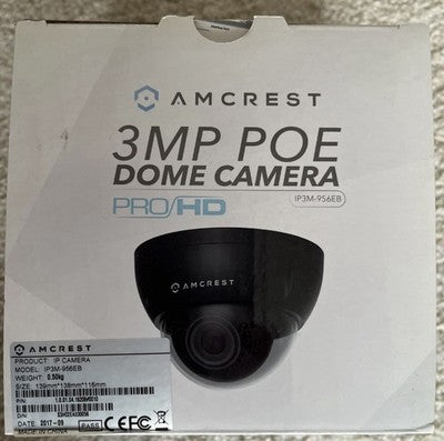 AMCREST 3MP POE Dome Camera IP3M-956EB