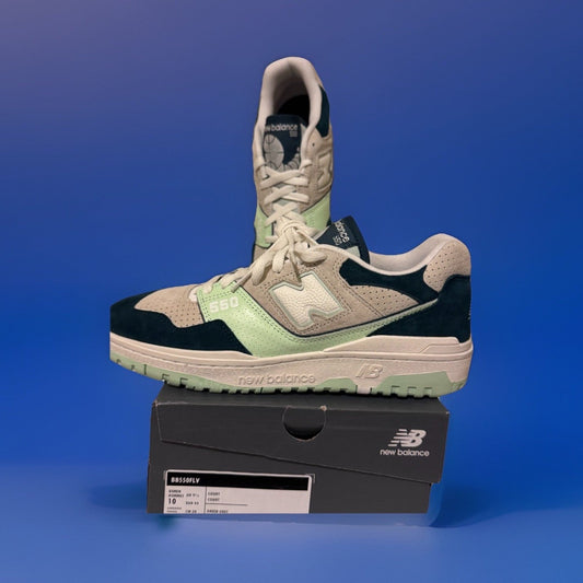 New Balance 550 BB550FLV Green Grey Men's Size 12 Retro Sneaker