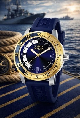Invicta Specialty 12847 men's 45mm watch with blue