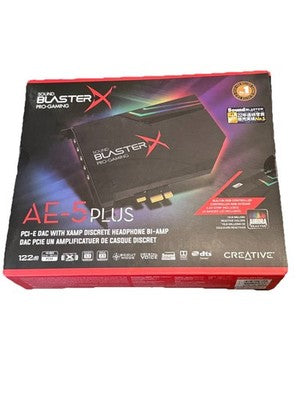 Creative Sound Blaster PCIe internal gaming sound card and DAC with Dolby Digital, DTS surround, and optical output