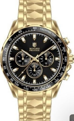 Montres Prestige MPW-0344 44.5mm watch with black and gold