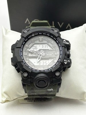 Activa x Invicta Neo Men's 55mm Analog-Digital Sport Watch Green ACW428-001 New