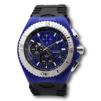 TechnoMarine Cruise JellyFish Men's 46mm Blue Weave Dial Chrono Watch TM-115114