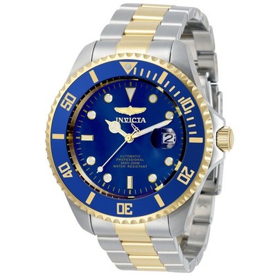 Invicta Pro Diver 34042 Men's 47mm Automatic Blue Dial Two-Tone Watch New