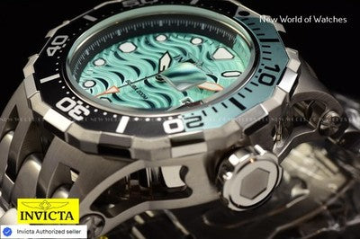 Invicta Pro Diver Scuba Wave 47846 Men's 52mm 200m Teal Quartz Watch New