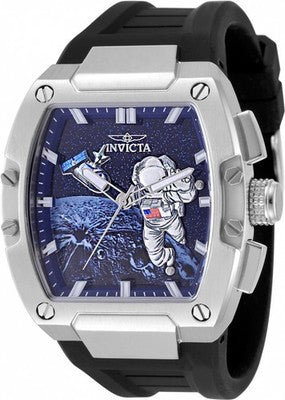 Invicta S1 Rally Moonlander 50643 Men's 43mm Quartz Watch Black Brand New