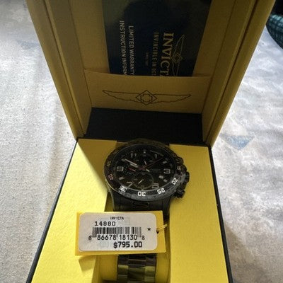 Invicta Venom 47909 Men's 53.7mm Quartz Chronograph SS Watch Brand New