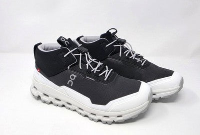On Cloudhero Mid Waterproof Black White Big Kids Size 4Y New in Box