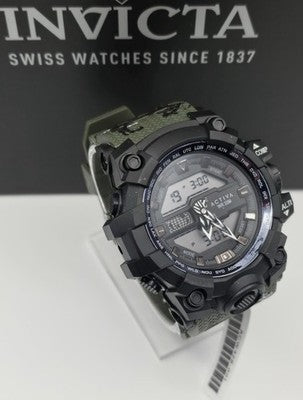 Activa x Invicta Neo Men's 55mm Analog-Digital Sport Watch Green ACW428-001 New