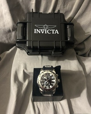 Invicta Bolt 24215 Men's 50mm Quartz Chronograph SS Watch Brand New