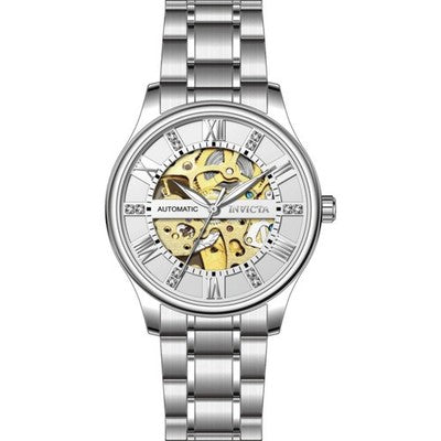 Invicta Objet d'Art 69117 Men's 40mm Automatic Skeleton Silver Dial Watch New