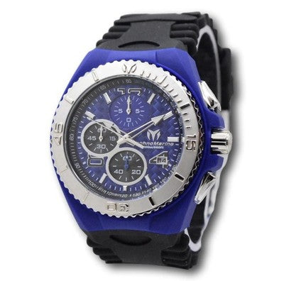 TechnoMarine Cruise JellyFish Men's 46mm Blue Weave Dial Chrono Watch TM-115114