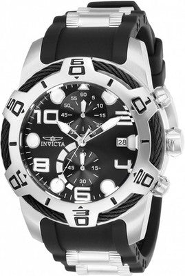Invicta Bolt 24215 Men's 50mm Quartz Chronograph SS Watch Brand New