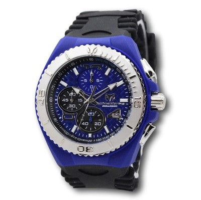 TechnoMarine Cruise JellyFish Men's 46mm Blue Weave Dial Chrono Watch TM-115114