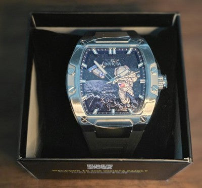 Invicta S1 Rally Moonlander 50643 Men's 43mm Quartz Watch Black Brand New